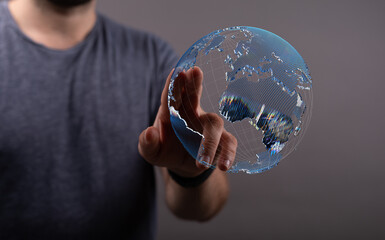 Poster - Business concept of Global network connection