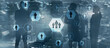 © Funtap - Banner recruitment concept on double exposure mixed media background