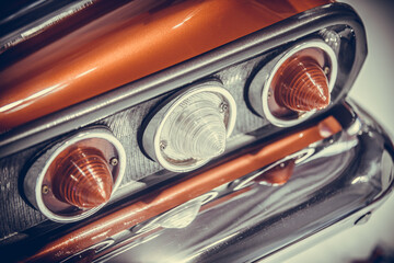 Wall Mural - Rear lights of a vintage car