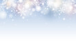 © ArtBackground - Christmas and Winter banner design of snowflake with light vector illustration