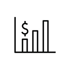 Wall Mural - Business profit chart icon