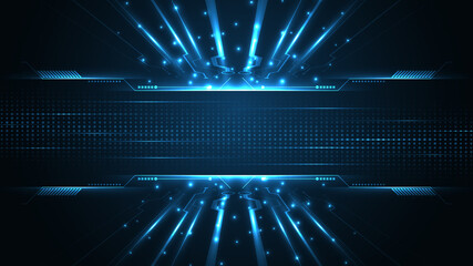Technology background Hi-tech communication concept innovation abstract background vector illustration