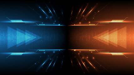 Technology background Hi-tech communication concept innovation abstract background vector illustration