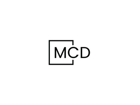 MCD letter initial logo design vector illustration