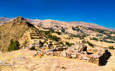 Canvas Print - Machu Pitumarca, an ancient Incan town in the Cusco region of Peru