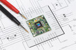 © asb63 - Image sensor and tester probes on a schematic diagram