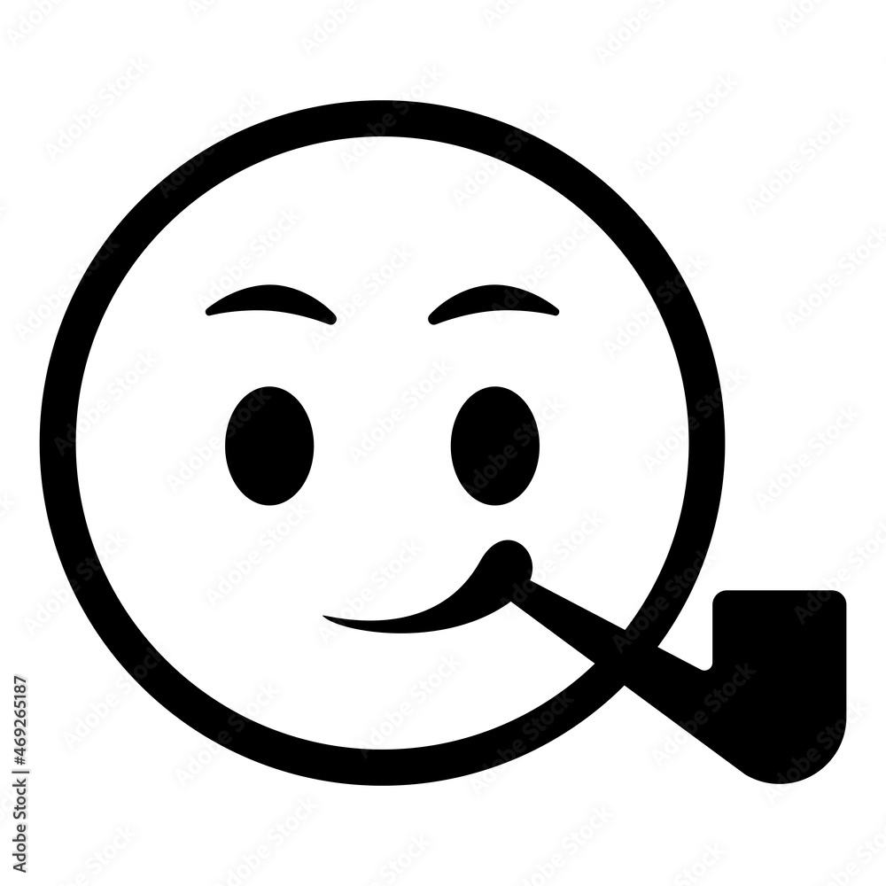 Smiley face. Emoji icon vector. Emoticon sign. Positive emotions ...