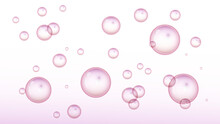 Pink Bubble Background And Water Fresh