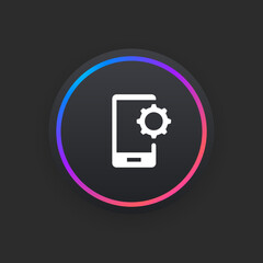 Wall Mural - Device Settings -  UI Icon