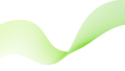 Aufkleber - Modern abstract green wave liquid lines background. Vector abstract graphic design Banner Pattern background template.
