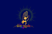 Vector Illustration Of Guru Nanak Jayanti For Indian Festival Gurpurab Prakash Parv Day Celebration