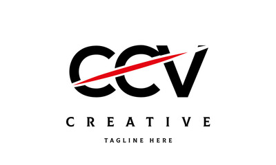 Wall Mural - CCV creative three latter logo