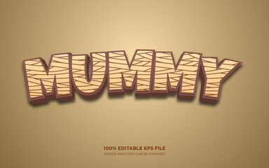 Fototapete - Mummy 3D editable text style effect
