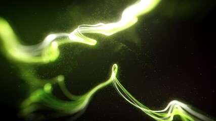 Poster - Abstract Organic Fluid Particles Fx Graphic Intro Background/ 4k animation of an abstract wallpaper of energy particles background graphic design intro with depth of field ambient occlusion and light 