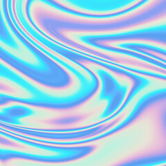 Holographic abstract background. Colorful texture in turquoise-beige color. Texture for design cover, booklet, banner.