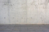 Fototapeta Na drzwi - concrete wall and floor