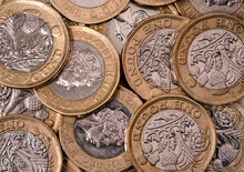 British One Pound Coins