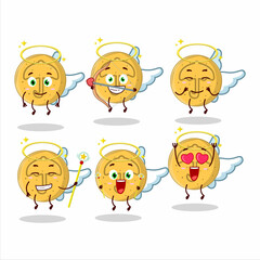 Wall Mural - Dalgona candy umbrella cartoon designs as a cute angel character