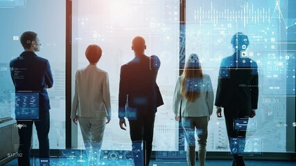 Aufkleber - Business network concept. Human Resources. Group of businesspeople.