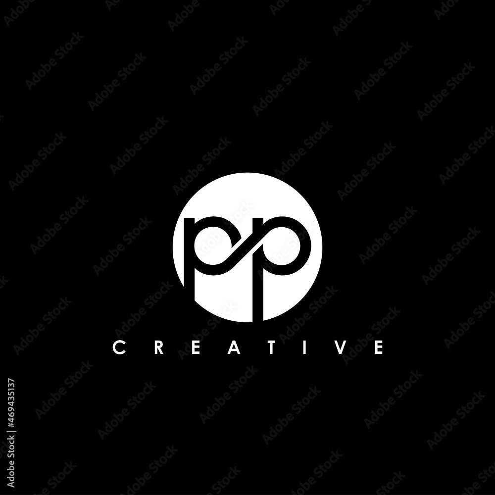PP Letter Initial Logo Design Template Vector Illustration Stock Vector ...