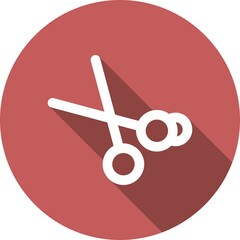 Sticker - Hair Tool Glyph Circle Vector Icon Design