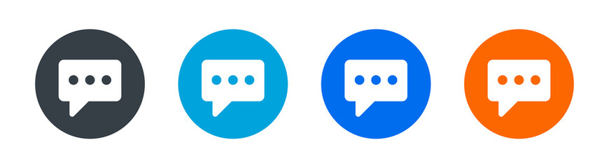 Poster - Message icon. Speak symbol. Chat sign vector illustration