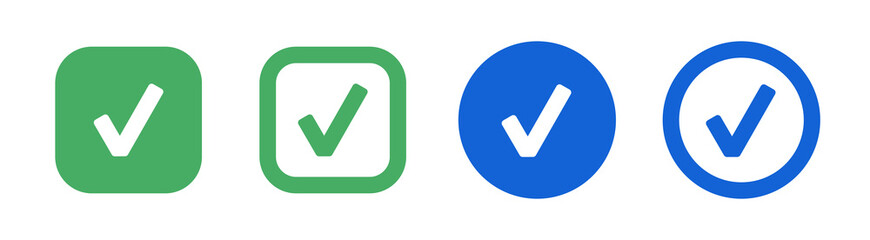 Aufkleber - Check icon vector illustration