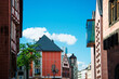 Antique building view in Frankfurt, Germany.