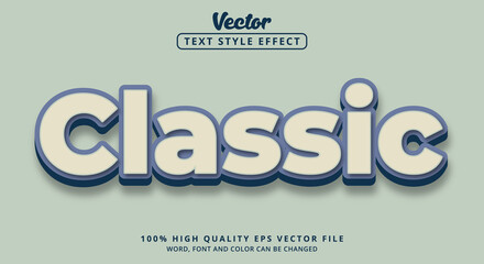Poster - Editable text effect, Classic text with light color style