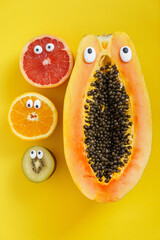 Poster - funny fruits