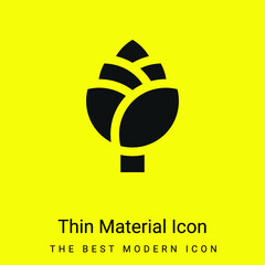 Artichoke minimal bright yellow material icon