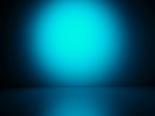 Poster - Blue glow in the dark - abstract background