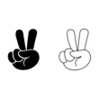 Peace icon. Love illustration sign. Peace symbol.