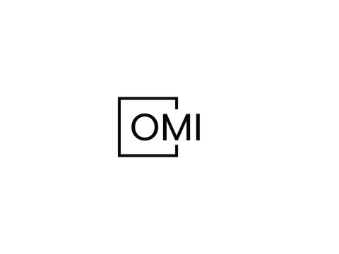 OMI letter initial logo design vector illustration