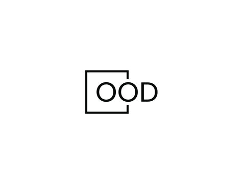 OOD letter initial logo design vector illustration