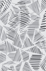 Poster - abstract background with random striped triangle pattern