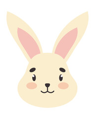 Poster - cute bunny face