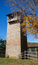 Overlooking The New River, The Shot Tower Was Built More Than 200 Years Ago To Make Ammunition For The Firearms Of The Early Virginia Settlers.