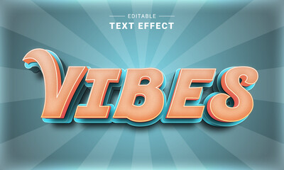 Poster - Editable Retro Vintage Text Effect. Text effect. Graphic style. Amazing text styles