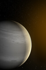 Wall Mural - vertical wallpaper of planet in space. outer dark space wallpaper. surface of planet . sphere. view 