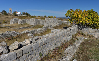 Wall Mural - MEDIEVAL RUINS OF BRIBIRSKA GLAVICA IN CROATIA