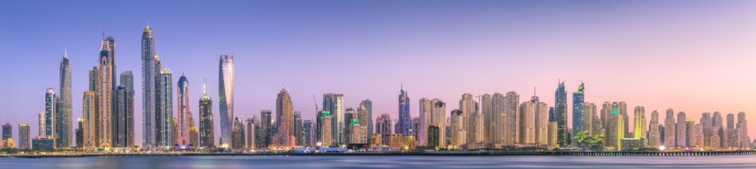 Dubai Marina bay view from Palm Jumeirah, UAE