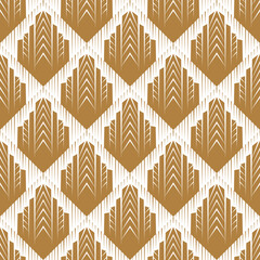 Abstract seamless pattern in Art Deco style.