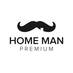 Wall Mural - home man logo icon vector template