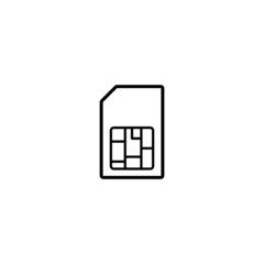 Poster - sim card icon, sim card sign vector