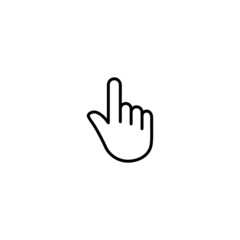 Poster - Hand cursor click icon vector
