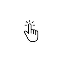 Poster - Hand cursor click icon vector