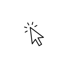 Poster - Cursor click icon, cursur click sign vector