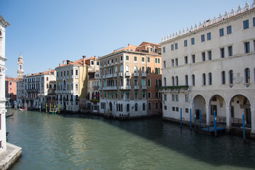 Sticker - The facade of a building in Venice in March, Italy 2019, Old architecture