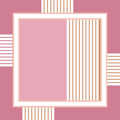 Poster - scarf pattern design . Geometric ornament with frame, border. Bandanna, shawl, scarf, tablecloth design for textile fabric print 